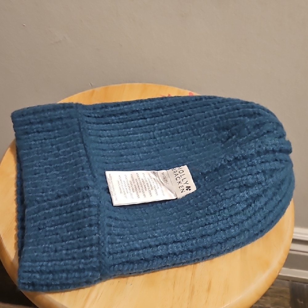Molly Bracken Blue Knit Beanie - Picture 4 of 4